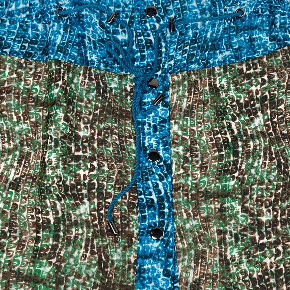 Derek Lam For Design Nation Armadillo Print Drawstring Skirt Size M NWT - Picture 4 of 15